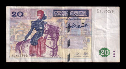 Túnez Tunisia 20 Dinars 1992 Pick 88 Mbc Vf - Tunisie