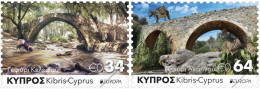 SALE!!! CYPRUS CHIPRE CHYPRE ZYPERN 2018 EUROPA CEPT BRIDGES 2 Stamps Set MNH ** - 2018