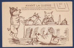 CPA Cochon Pig Non Circulé Guerre War Anti Allemande Germany Kaiser - Pigs