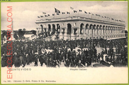 Af2732 - URUGUAY - VINTAGE POSTCARD - MONTEVIDEO - Hospital Italiano - Uruguay