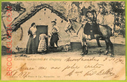 Af2735 - URUGUAY - VINTAGE POSTCARD - ETHNIC - 1902 - Uruguay