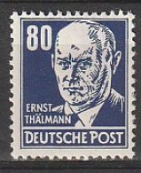 Allemagne Occupation Alliée > Zone Soviétique N° 46 Y&T Neuf** Sans Charniere Ernest Thälmann - Mint