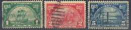 Complet Shet Sellos 1, 2  Y 5 Ctvos 1924, Imigracion De Hugonotes, Yvert 253-255 º - Usados