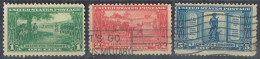 Complet Shet Sellos 1, 2  Y 5 Ctvos 1925, 150 Anniversaire Guerra Independencia, Yvert 260-262 º - Oblitérés