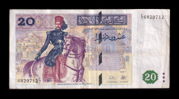 Túnez Tunisia 20 Dinars 1992 Pick 88 Mbc Vf - Tunisia