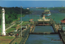 CPSM Canal De Panama-Esclusas De Gatun-Beau Timbre      L2573 - Panama
