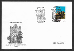 Espagne Cachet Commémoratif Ermita Sant Joan De La Cometa Valencia 1997 Spain Event Postmark España - Covers & Documents