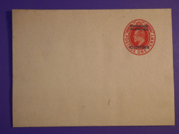 DH2 MAROC  BRITISH CARTE ENTIER  ENV.  1905   NON VOYAGEE+++SURCHARGE++++ - Postämter In Marokko/Tanger (...-1958)