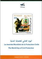 TUNISIE TUNISIA 2016 Leaflet - Civil Protection Pompiers Firefighters Zivilschutz Feuerwehr Bomberos Vigili Del Fuoco - Sapeurs-Pompiers