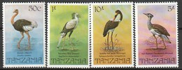 TANZANIE - N°195/8 ** (1982) Oiseaux : Echassiers - Tanzanie (1964-...)