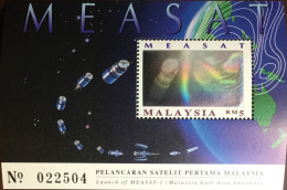 Malaysia 1996 Measat Satellite Minisheet MNH - Malaysia (1964-...)