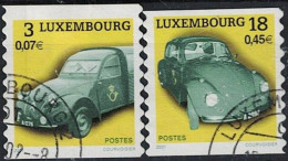 Luxemburg - Dienstautos Der Post (MiNr: 1537/8) 2001 - Gest Used Obl - Gebraucht