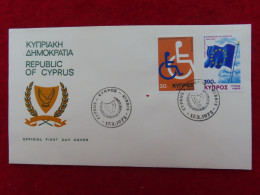 Zypern 425 Ersttagbrief 17. 2. 1974, Gesellschaft Für Behindertenhilfe (Nr. 264) - Covers & Documents