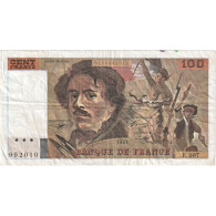 France, 100 Francs, Delacroix, 1993, E.207, TTB, Fayette:69bis.05, KM:154g - 100 F 1978-1995 ''Delacroix''