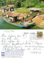 Malaysia Malaisie Fishing Boat Bateau De Pecheur Pécheurs Filet Peche CPM + Timbre Cachet 1987 - Malaysia