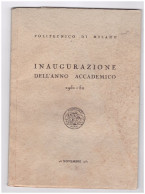 POLITECNICO DI MILANO - INAUGURAZIONE ANNO ACCADEMICO 1951/52 - Te Identificeren