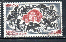 MONACO 1969 HECTOR BERLIOZ DANCE OF THE SPIRITES 40c USED USATO OBLITERE' - Used Stamps