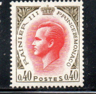 MONACO 1969 RANIER III PRINCE 40c USED USATO OBLITERE' - Used Stamps