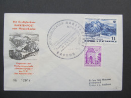 BRIEF Flugpost Ballonpost Raketenpost Kaprun 1962 /// P1606 - Erst- U. Sonderflugbriefe