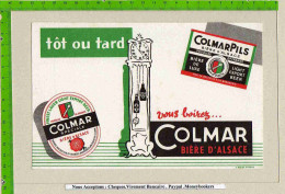 BUVARD De Biere   :Biere D'Alsace COLMAR - Liquor & Beer