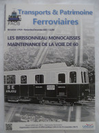 REVUE Transports & Patrimoine Ferroviaires N° 414 Nov. 2022 - BRISSONNEAU MONOCAISSES - MAINTENANCE De La VOIE De 60 - Bahnwesen & Tramways