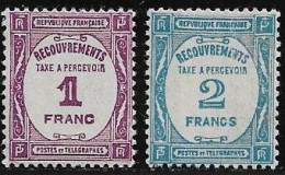 FRANCE TAXES N°59+61  - Neuf** - SUP - - 1859-1959 Nuevos