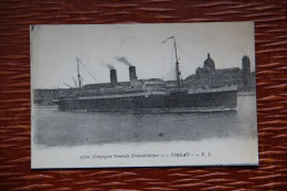Delcampe - TRANSPORT : Paquebot " TIMGAD ". - Dampfer