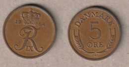 00324) Dänemark, 5 Öre 1964 - Danemark