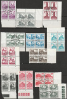 Rumänien1972  Mi-Nr.3083 - 3102 4er Block Bauten ( EK 205) Günstige Versandkosten - Used Stamps