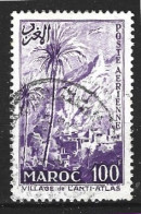 MAROC. PA 100 Oblitéré De 1955. Village De L'Anti-Atlas. - Poste Aérienne