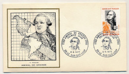 FRANCE - Env FDC (Thiaude) - 0,50 + 0,10 Amiral De Grasse - 06 Le Bar Sur Loup - 9/9/1972 - 1970-1979