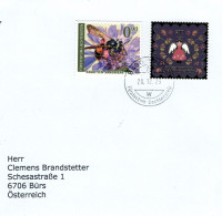 9490 Vaduz 2023 Weihnachten - Knautien-Sandbiene Knautia Andrena Hattorfiana - Storia Postale