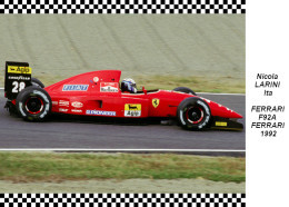 Nicola  Larini  Ferrari  F92A   1992 - Grand Prix / F1
