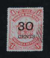 NORTH BORNEO 1895, Coat Of Arms, Overprint, Mi #67, Used - Bornéo Du Nord (...-1963)