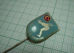 Turkey, Turkish Swimming Federation, TYF Türkiye Yüzme Federasyonu, Vintage Pin Badge, Abzeichen (ds1206) - Natación