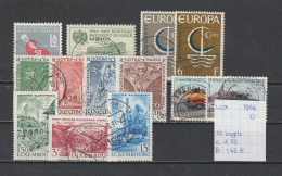 (TJ) Luxembourg 1966 - 13 Zegels (gest./obl./used) - Gebruikt