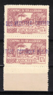 Algérie Colonies Françaises Colis Postaux Paire BdF N° 126 ** / MNH Scan Recto / Verso - Paketmarken