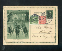 "TSCHECHOSLOWAKEI" 1932, Bildpostkarte Mit Bild "IX, SLET VSESOKOLSKY" Stempel "CESKE BUDEJOVICE" (5767) - Cartoline Postali