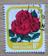 New Zealand, Year 1975, Cancelled; Flower; Rose - Usati