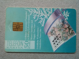 T-580 - Hungary, Telecard, Télécarte, Phonecard, Calendar - Hongrie