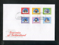 "SCHWEIZ" 2000, Mi. 1708-1714 "Schneekugeln" FDC (5773) - FDC