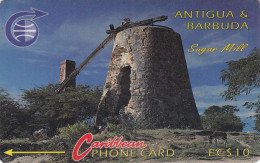 ANTIGUA & BARBUDA(GPT) - Sugar Mill, CN : 6CATA/B, Tirage 10200, Used - Antigua U. Barbuda