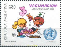 283679 MNH ARGENTINA 1987 VACUNACION INFANTIL - Neufs