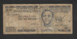 Etiopia - Banconota Circolata Da 1 Birr P-46e - 2008 #19 - Etiopia