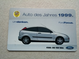 T-587 - GERMANY, Telecard, Télécarte, Phonecard, FORD FOCUS - Sonstige & Ohne Zuordnung