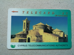 T-588 - CYPRUS Telecard, Télécarte, Phonecard,  - Bellapais Manastiri, MONASTERY - Chypre