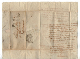 TB 4551 - 1836 - Lettre Taxée - M. ? à CHATEAUROUX Pour Mme De POIX à CHABENET Près SAINT MARCEL X ARGENTON SUR CREUSE - 1801-1848: Precursors XIX