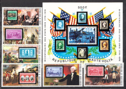 Upper Volta MNH Set And SS - Indépendance USA