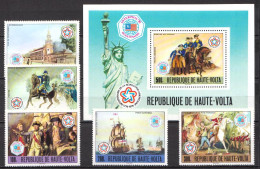 Upper Volta MNH Set And SS - Us Independence