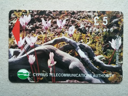 T-598 - CYPRUS Telecard, Télécarte, Phonecard,  - FLOWER, FLEUR - Cipro